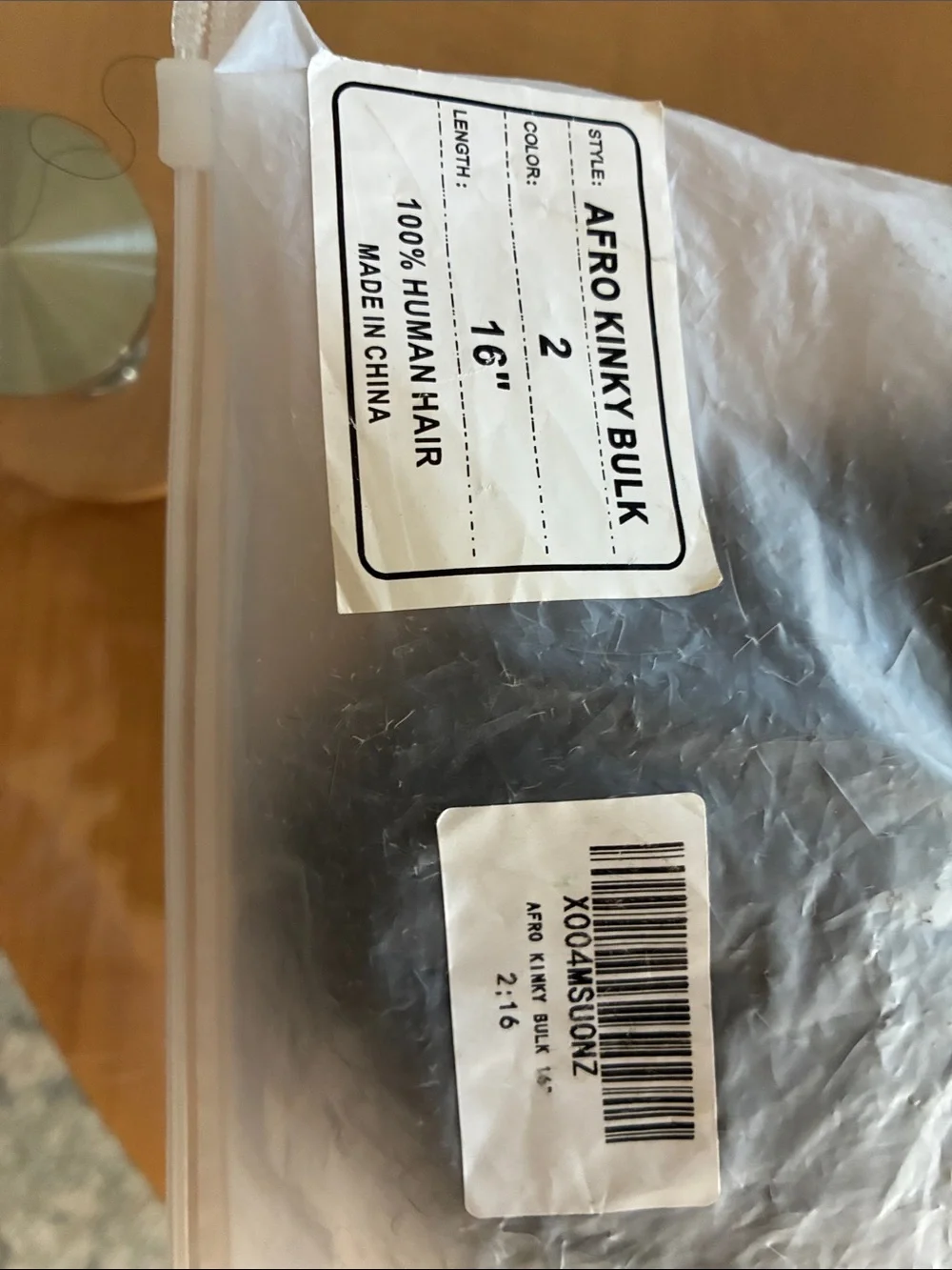QVR Afro Kinkys Bulk Human Hair for Dreadlock Extensions Repair Locs 50 Gram/